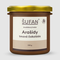 Arašídové máslo s tmavou čokoládou 330g Šufan